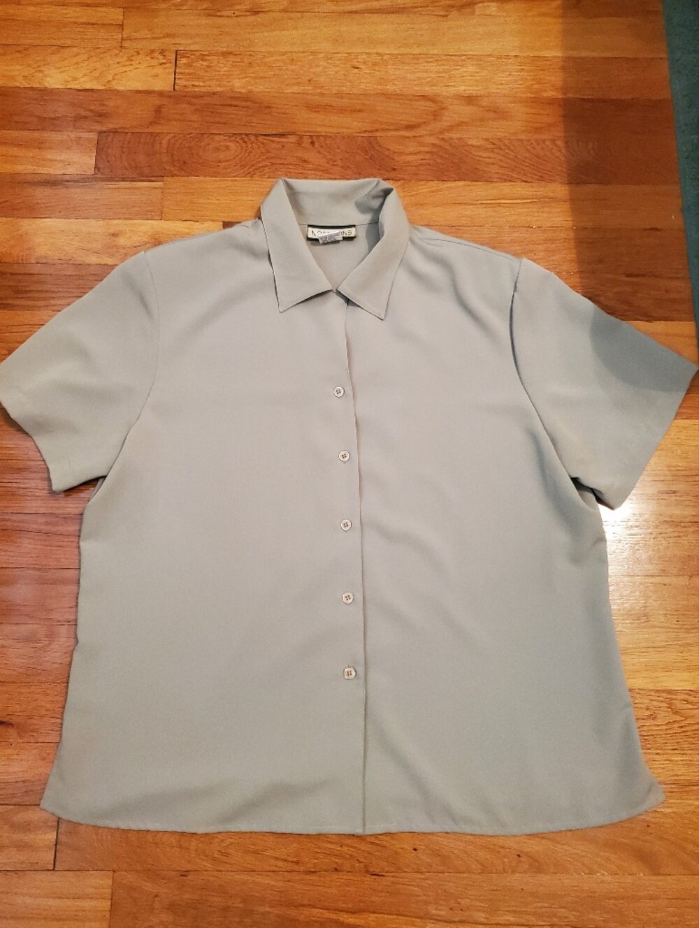 Notations Short Sleeve Blouse - Mint Green